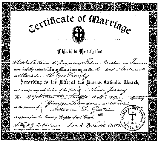 Restaino Family Documents