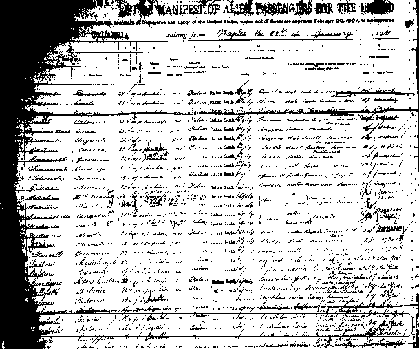 Restaino Family Documents